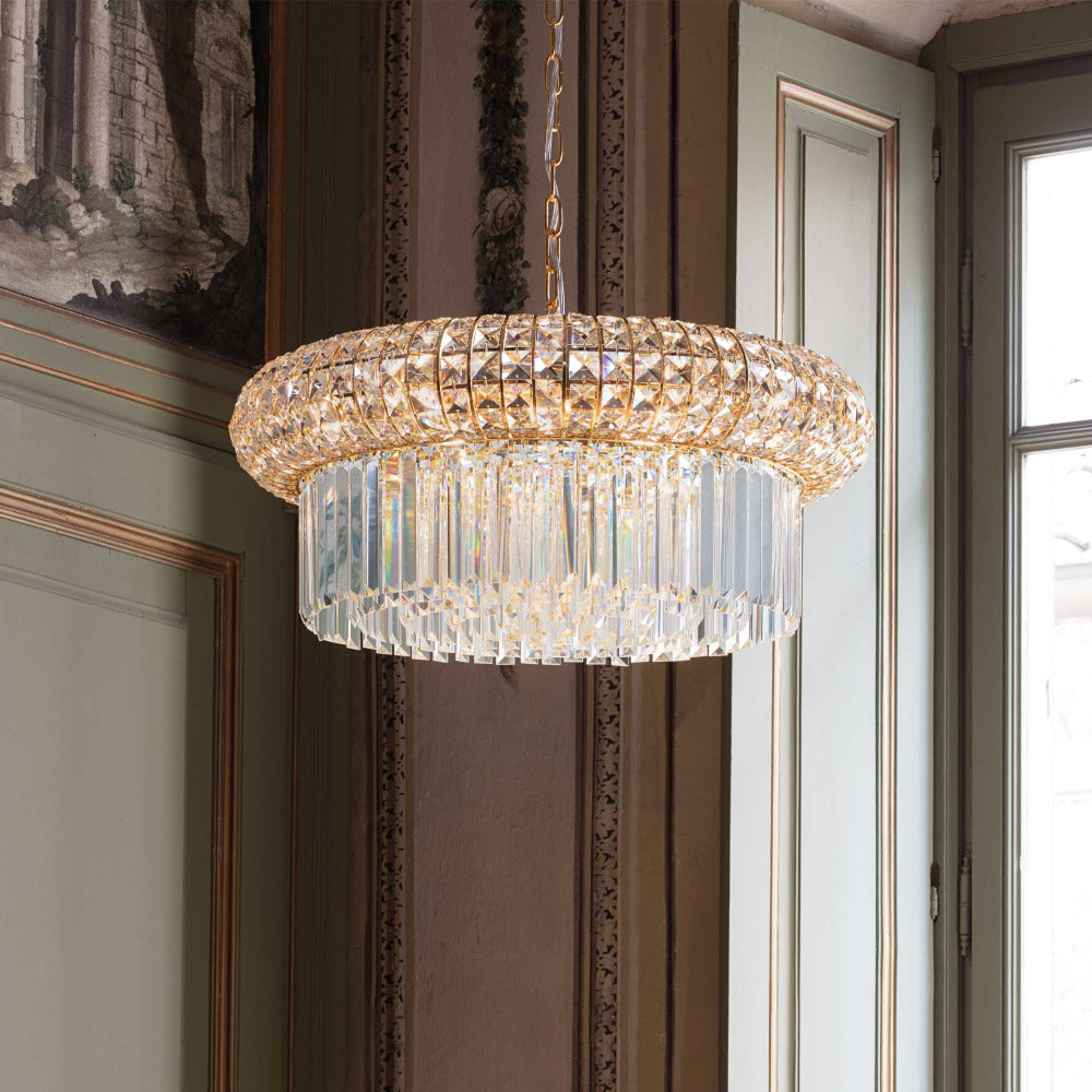 Buy Crystal Pendant Lights Australia Nabucco Sp16 Crystal Pendant 16 Lights Metal / Crystal - 237800