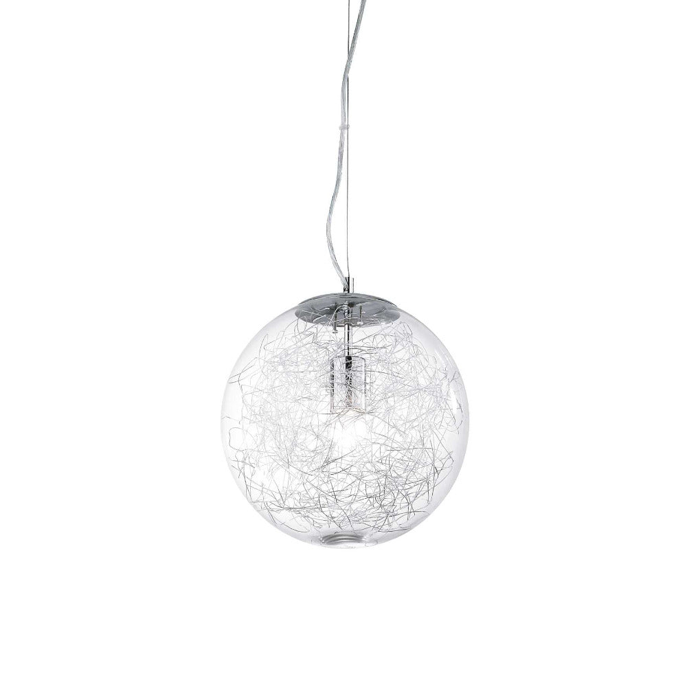 Buy Pendant Lights Australia Mapa Max Sp1 Pendant Light Chrome Metal & Glass - 045115