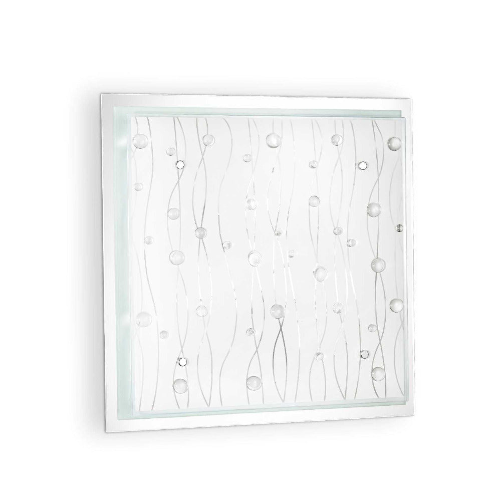 Buy Wall Sconce Australia Ocean Pl3 Square Wall Sconce 3 Lights Glass - 081441