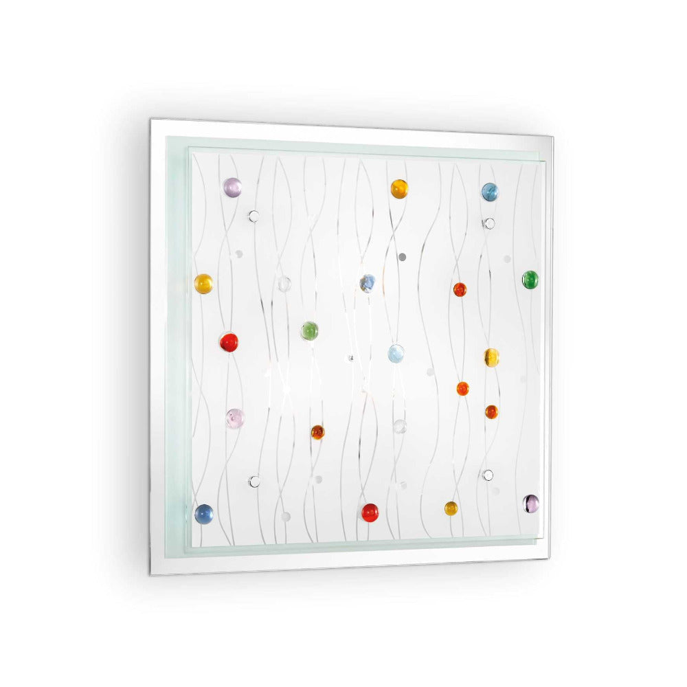 Buy Wall Sconce Australia Ocean Pl3 Square Wall Sconce 3 Lights Glass - 081441