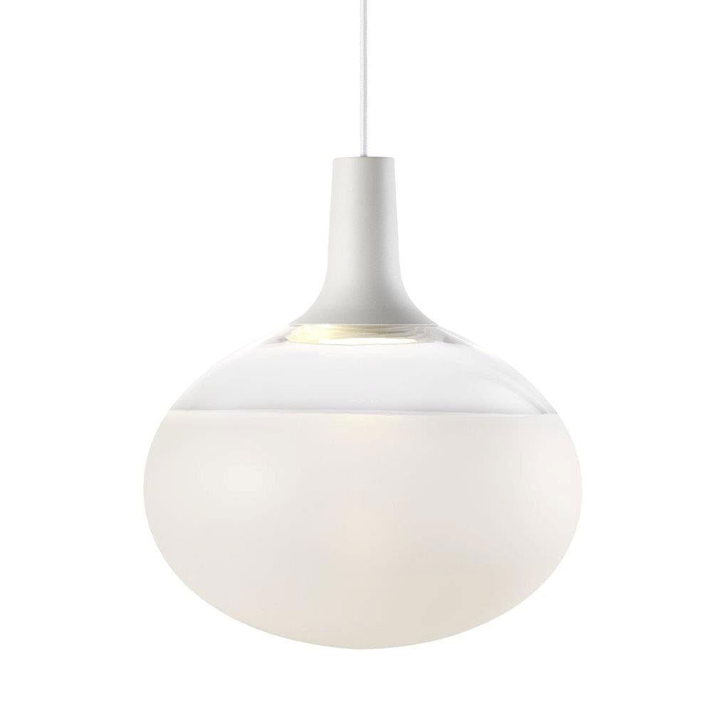 Buy Pendant Lights Australia Dee 1 Light Round Pendant White & Opal - 84413001