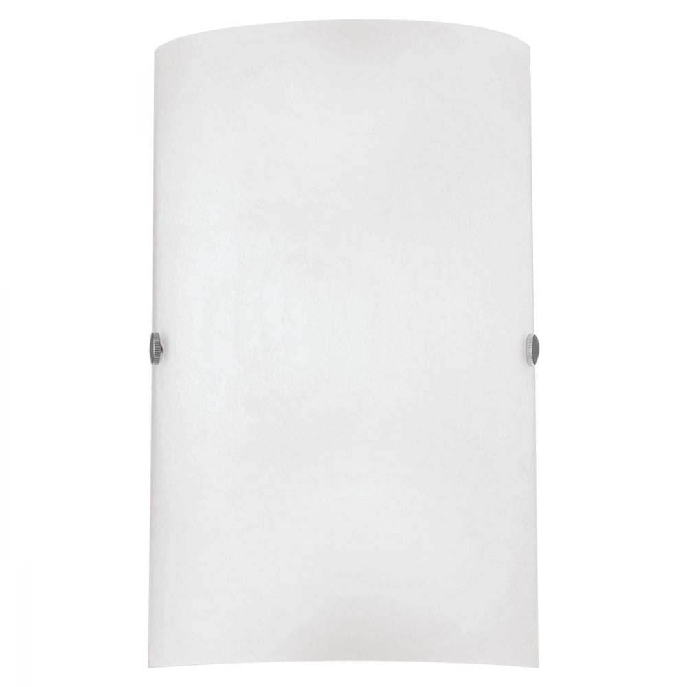 Troy 1 Light Wall Light Satin Nickel & White - 85979N