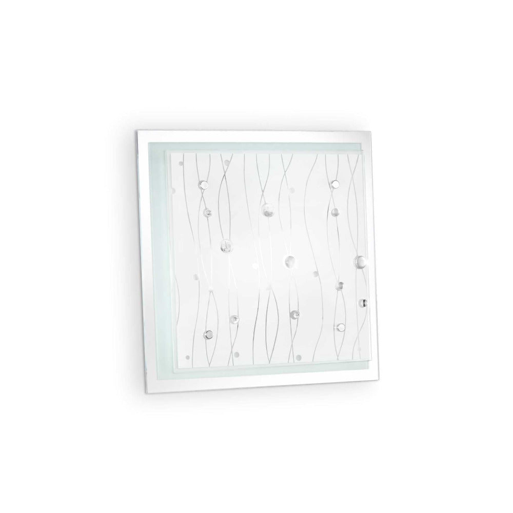 Buy Wall Sconce Australia Ocean Pl2 Square Wall Sconce 2 Lights Glass - 081434