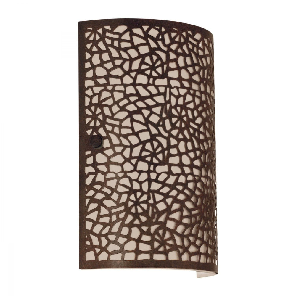 Almera 1 Light Wall Light Antique Brown & Champagne - 89115N