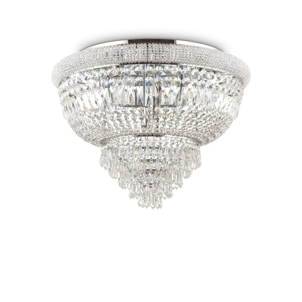 Dubai Pl24 Ceiling Crystal 24 Lights Metal / Crystals - 2435