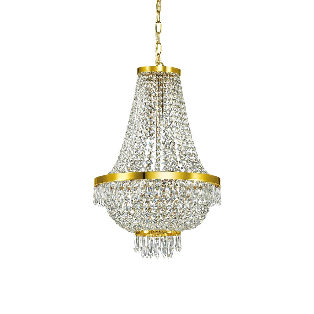 Buy Crystal Pendant Lights Australia Caesar Sp9 Crystal Pendant 9 Lights Metal / Crystal - 04182