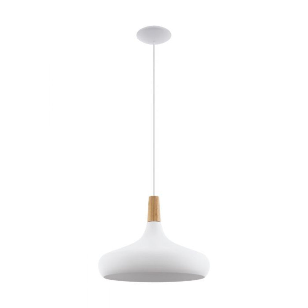 Buy Pendant Lights Australia Sabinar 1 Pendant Light Large White Steel - 96983N