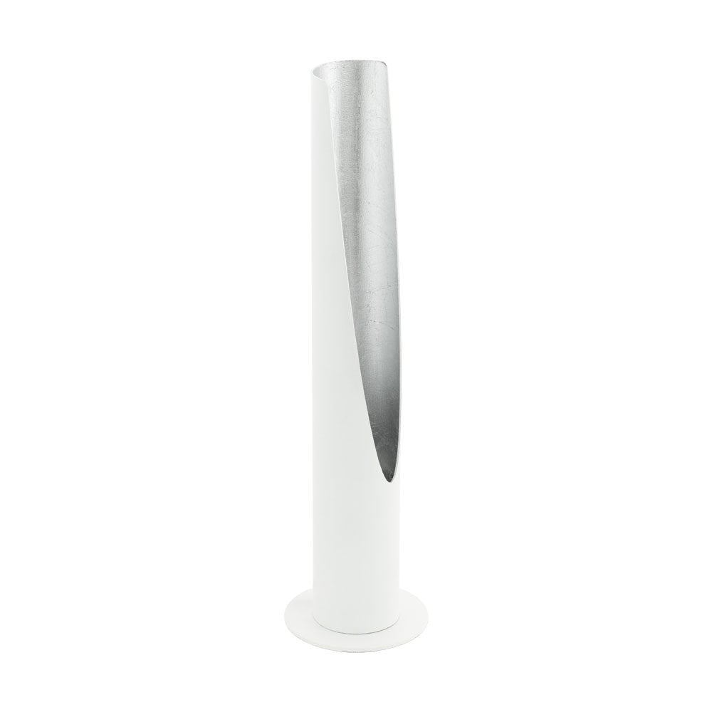 Buy Table Lamps Australia Barbotta 1 Light Table Lamp 3000K LED Silver & White - 97581N