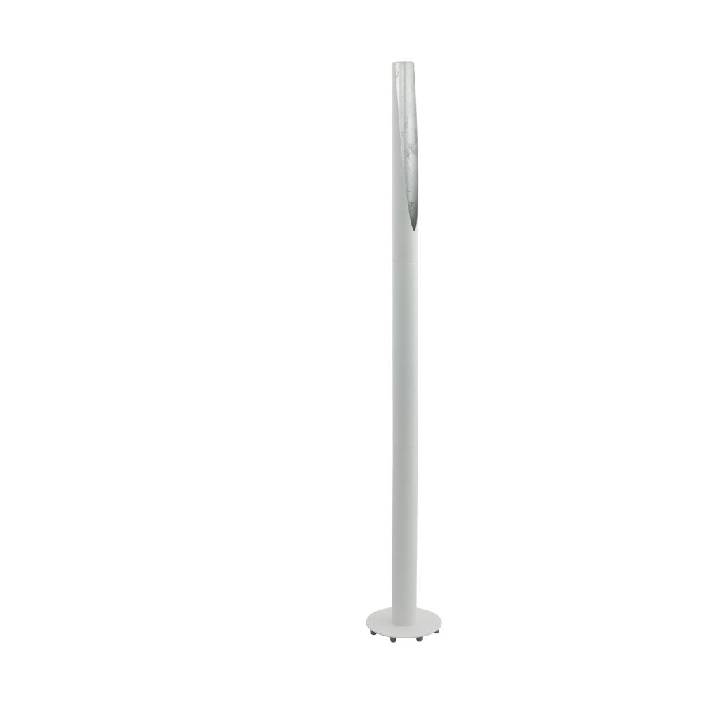 Buy Floor Lamps Australia Barbotta 1 Light Floor Lamp 3000K LED Silver & White - 97582N