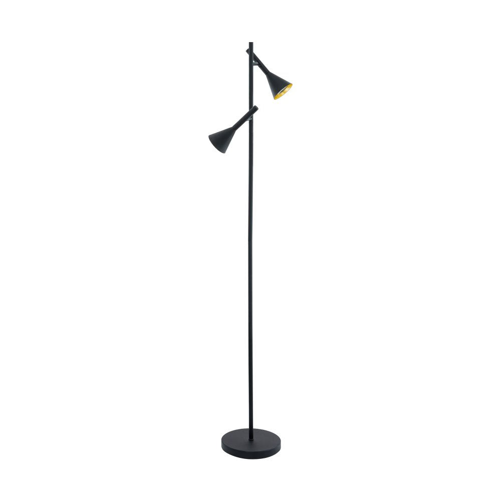 Cortaderas 1 Light Floor Lamp LED Black & Gold - 97806N