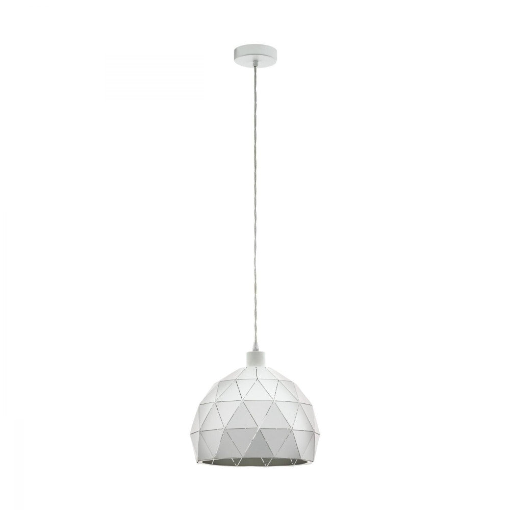 Buy Pendant lights australia - Roccaforte 1 Light Pendant White 300mm - 97854N