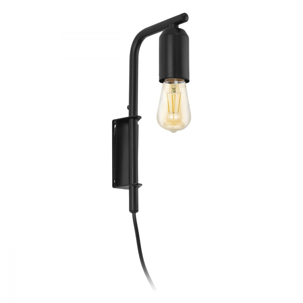 Adri 1 Light Wall Light Black 145mm - 98064N