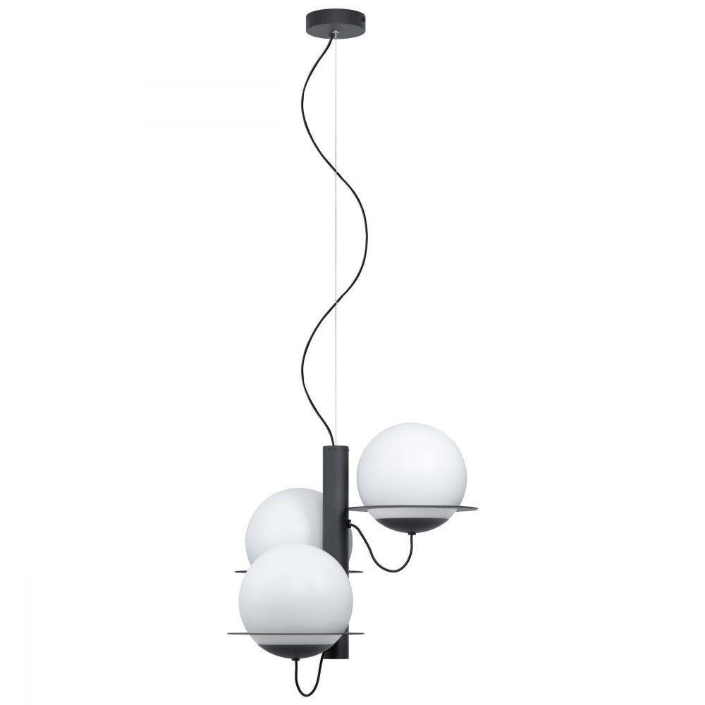 Buy Pendant lights australia - Sabalete 3 Light Pendant Black & White - 98364