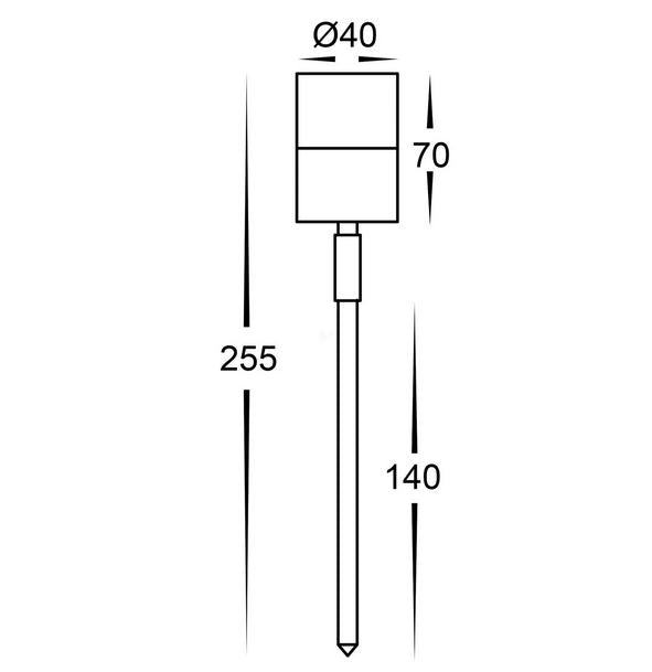 Buy Spike Lights Australia Tivah Spike Light 12V DC Graphite Brass 2 CCT - HV1426NW-GPH