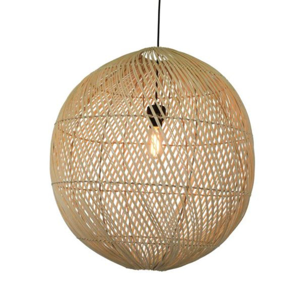 Buy DIY Pendants & Cords Australia Aspen DIY Pendant W640mm Natural Rattan - ELVIXKRL01MN
