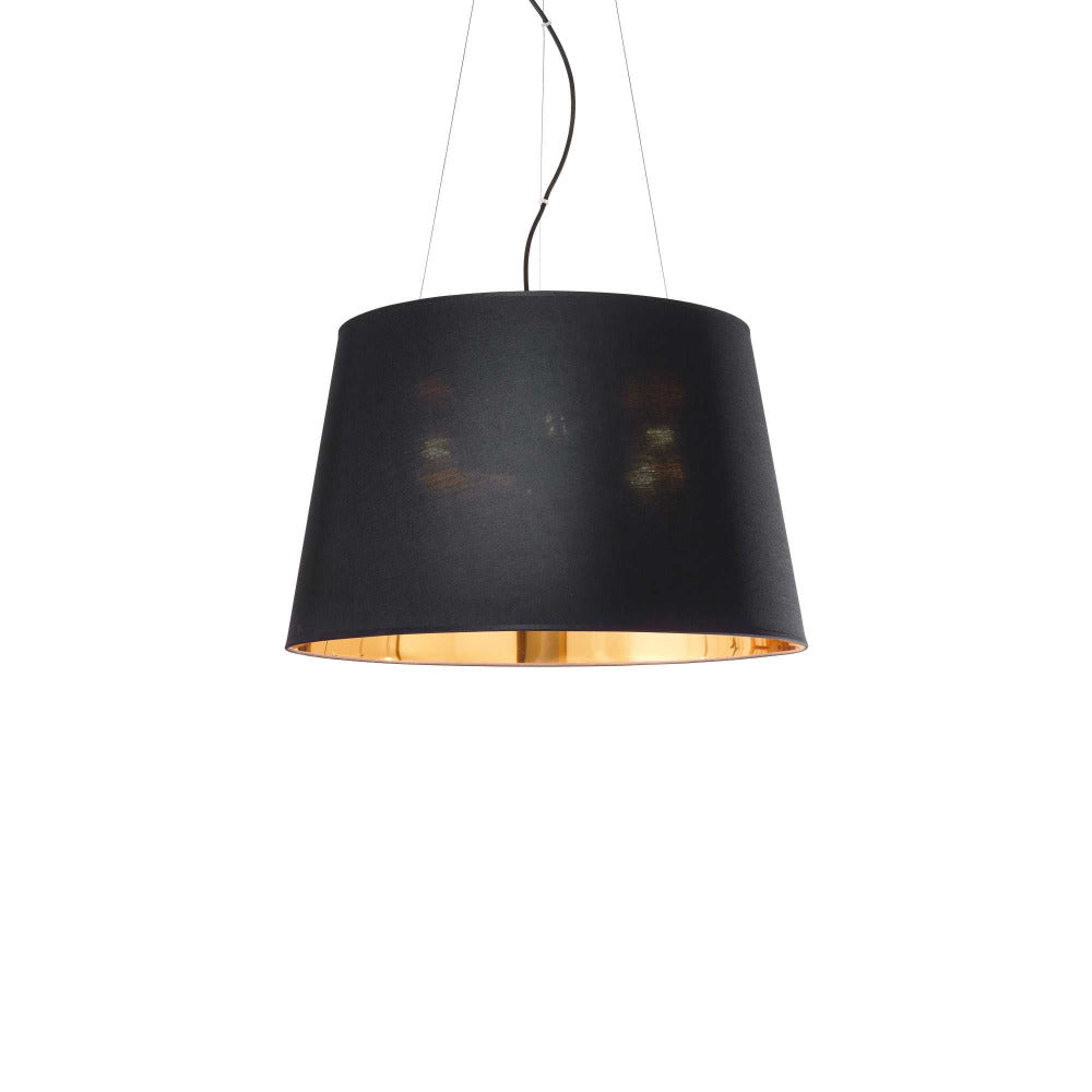 Buy Pendant Lights Australia Nordik Sp4 Pendant 4 Lights Matt Black Metal / Fabric - 161648