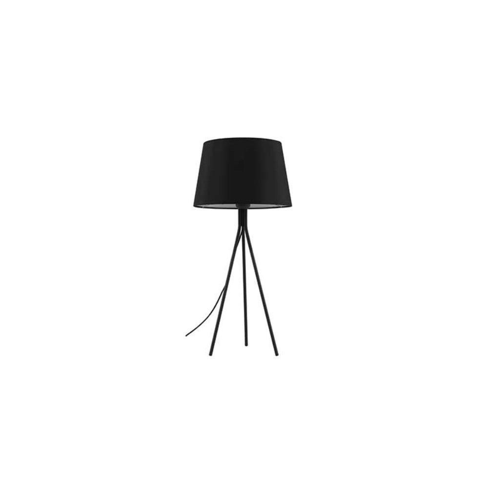 Anna 1 Light Table Lamp Black & Black - ANNA TL-BKDGY
