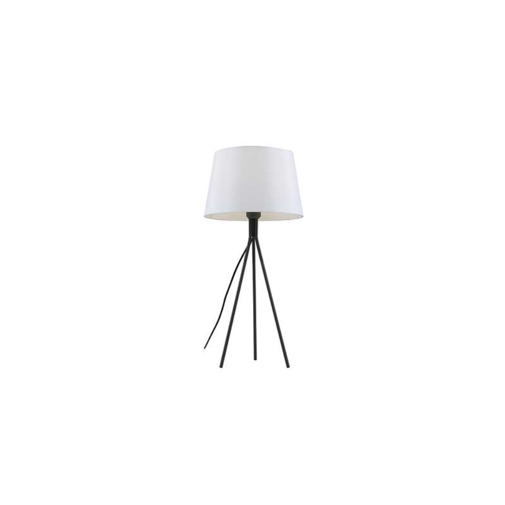 Buy Table Lamps Australia Anna 1 Light Table Lamp White & Black - ANNA TL-WHDGY