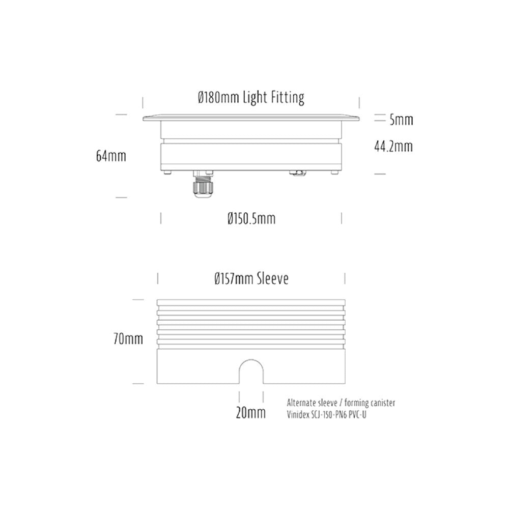 Buy Recessed LED Downlights Australia LumenaPro Recessed LED Downlight 24V RGBW D70mm RGB+3000K - AQL-158