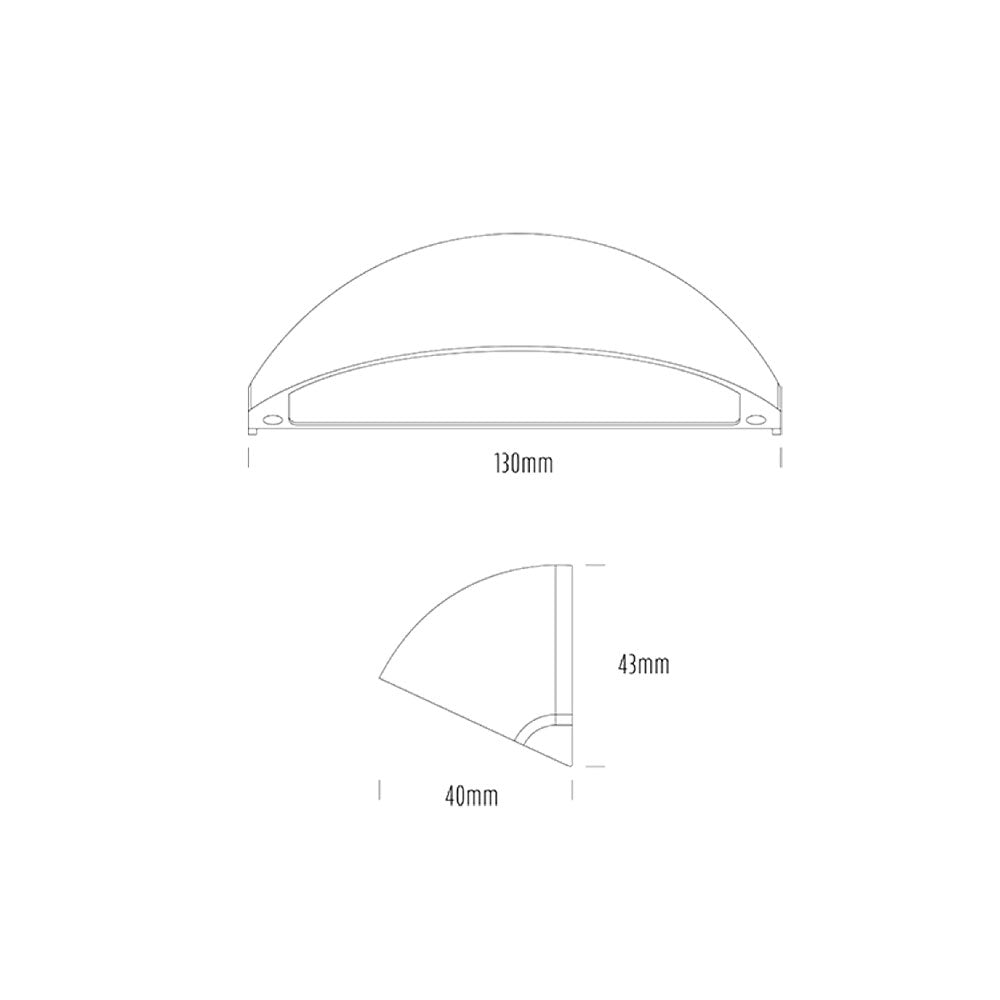 Phoenix Step Light 24V DC/AC W130mm Brass - AQL-510