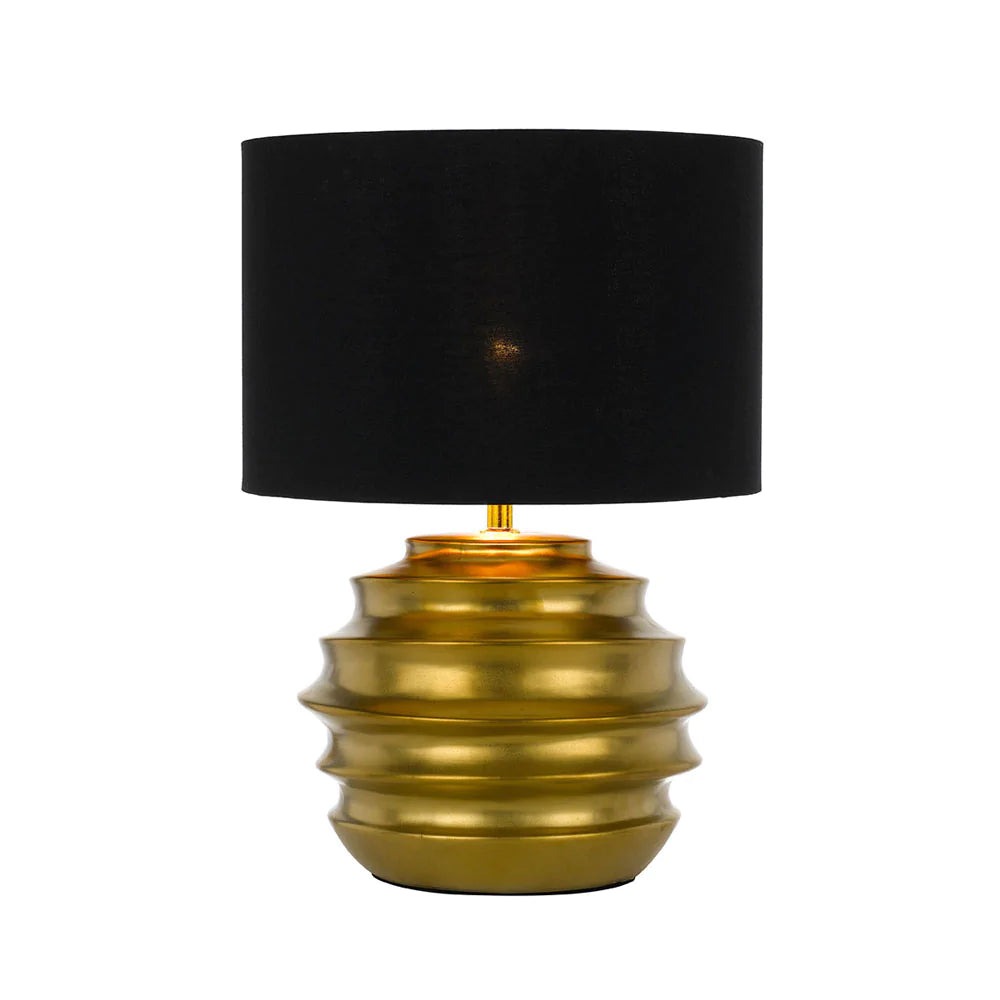 Buy Table Lamps Australia Aras Table Lamp Ceramic/Gold - ARAS TL-GDBK