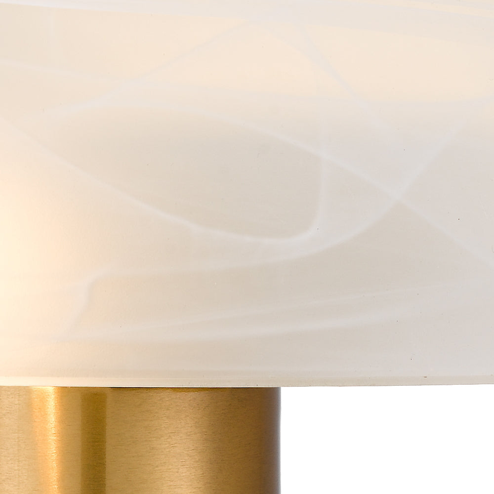 Augustin 1 Light Table Lamp Antique Gold & White Marble - AUGUSTIN TL-AGWM