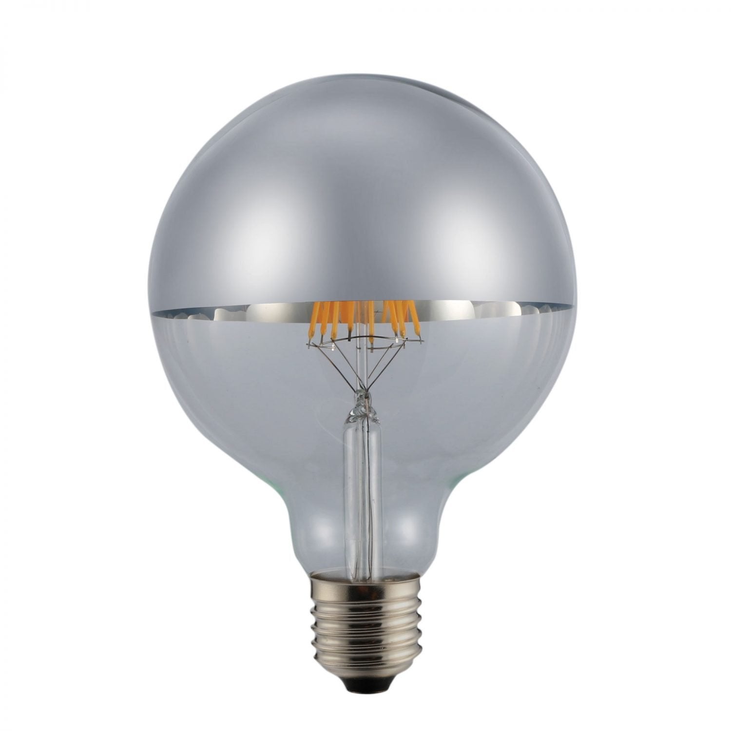 Crown Silver LED G95 Globe - A-LED-8506227CS