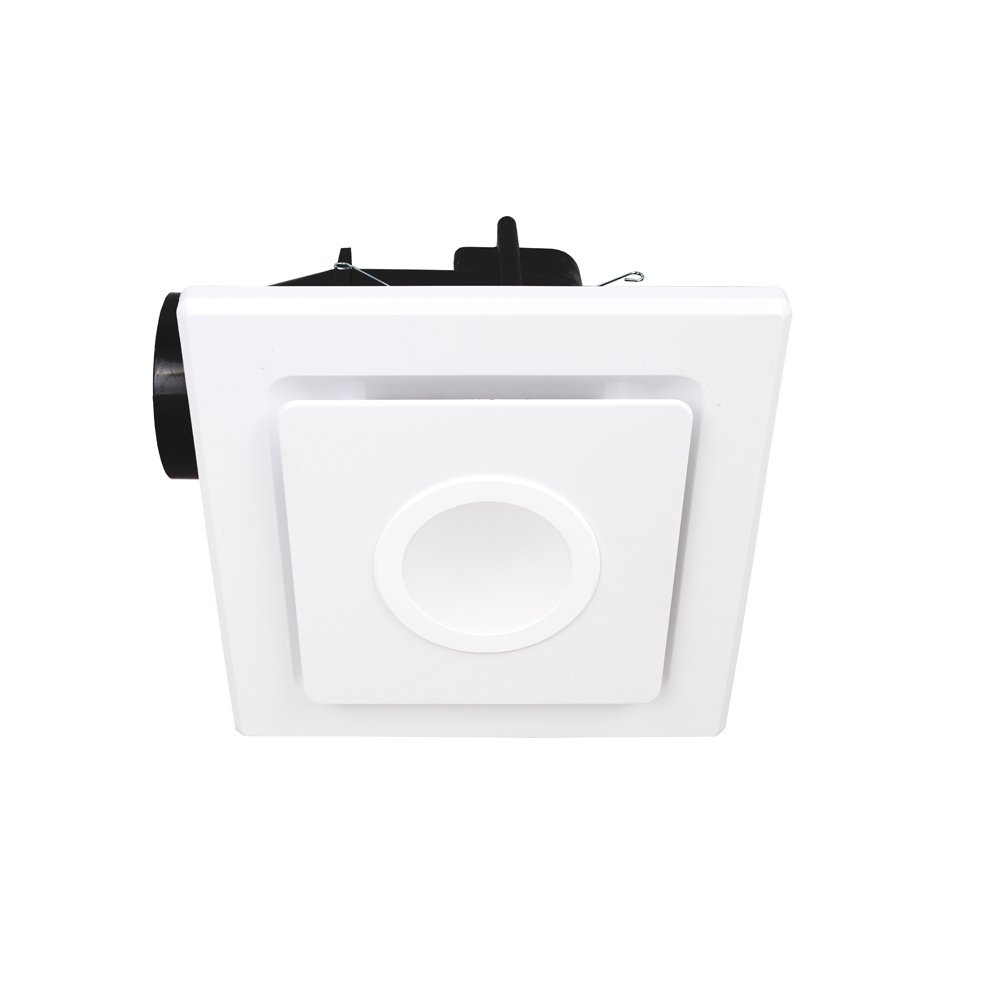 Emeline II 240mm Square Exhaust Fan With LED Light White - BE320ESPWH