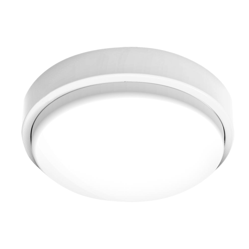 Benny LED Oyster Light With Sensor 20W 10mins White Polycarbonate 3CCT - SL2106/30TC/S1