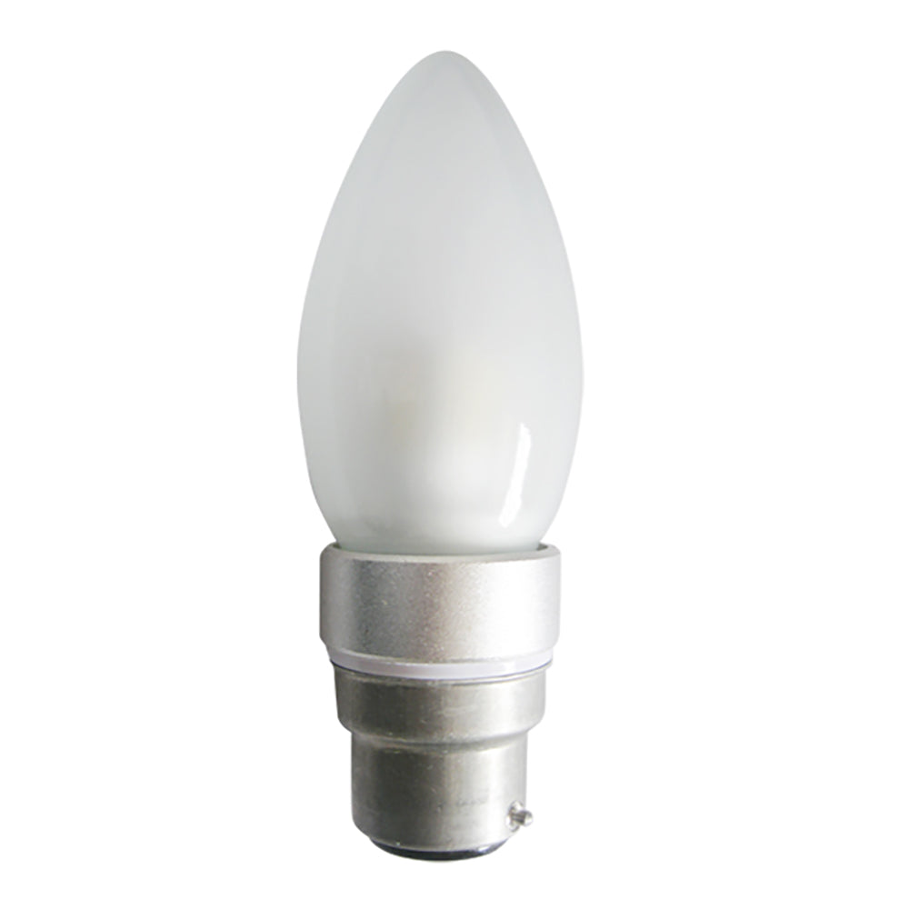 Buy LED Globes Australia Candle LED Globe BC 4W 240V L105mm Frosted Glass 3000K - CAN10