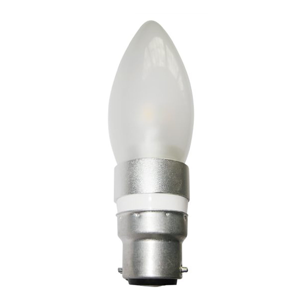 Buy LED Globes Australia Candle LED Globe BC 4W 240V L113mm Frosted Glass 3000K - CAN10D