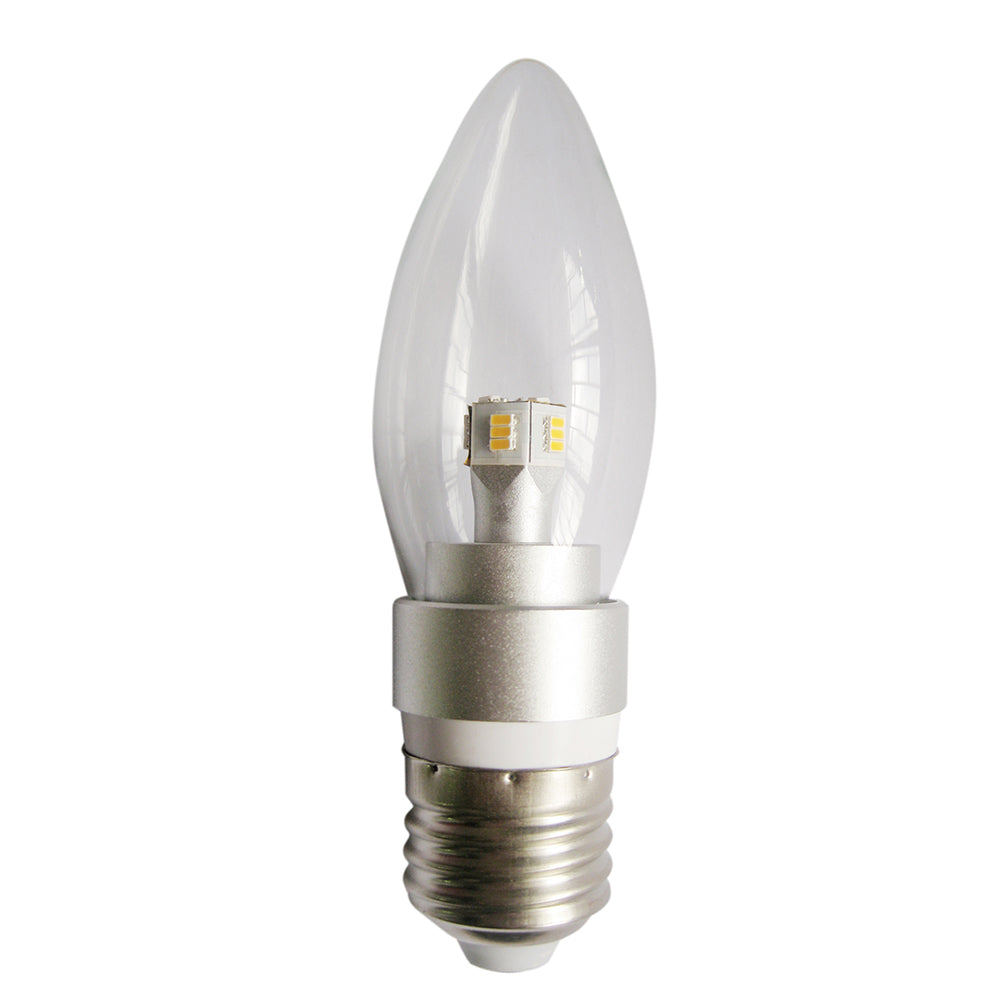 Buy LED Globes Australia Candle LED Globe ES 4W 240V L115mm Clear Glass 5000K - CAN5D