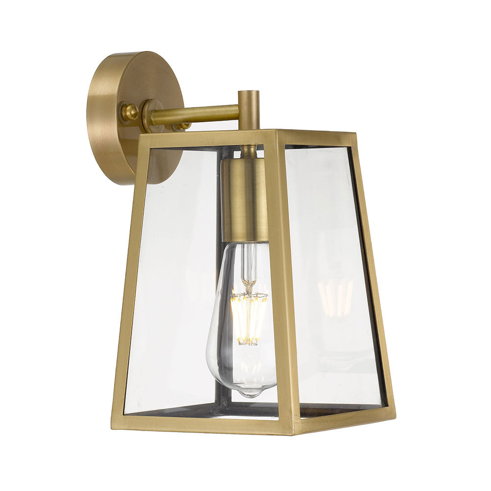 Cantena 1 Light Small Wall Light Antique Brass - CANTENA WB15-AB