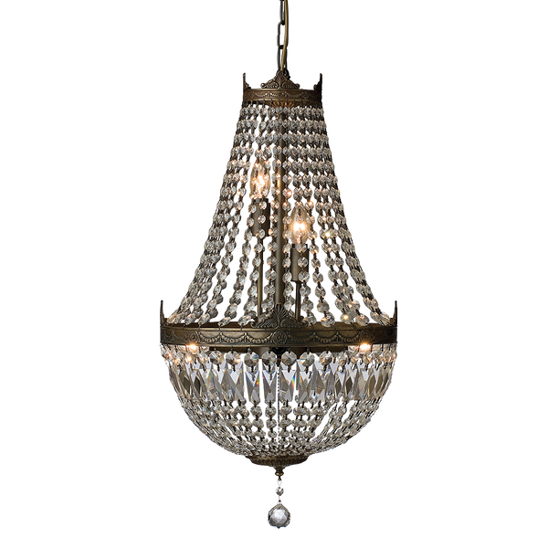 Chandelier 6 Lights W400mm Bronze - CH-O400-BRONZE