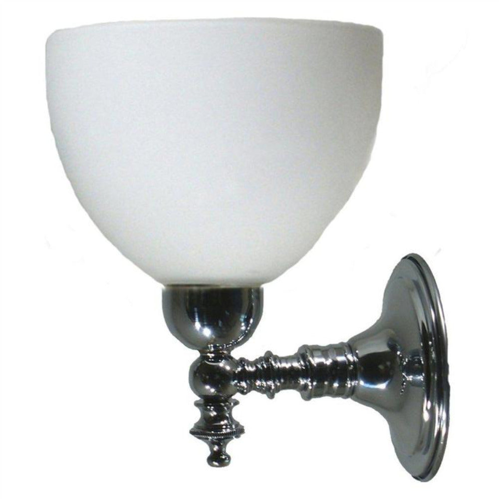 Buy Wall Sconce Australia Koscina Wall Light Chrome With Decatron Opal Matt Glass - 3010108