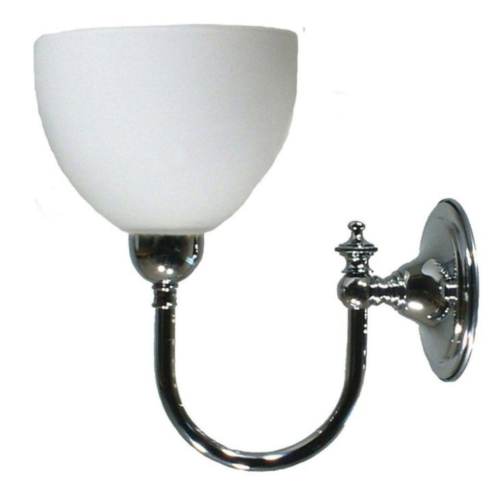 Buy Wall Sconce Australia Loxton Wall Light Chrome With Decatron Opal Matt Glass - 3010116