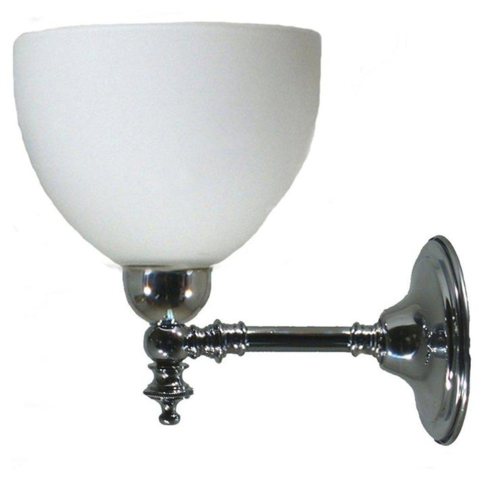 Buy Wall Sconce Australia Waubra Wall Light Chrome With Decatron Opal Matt Glass - 3010217