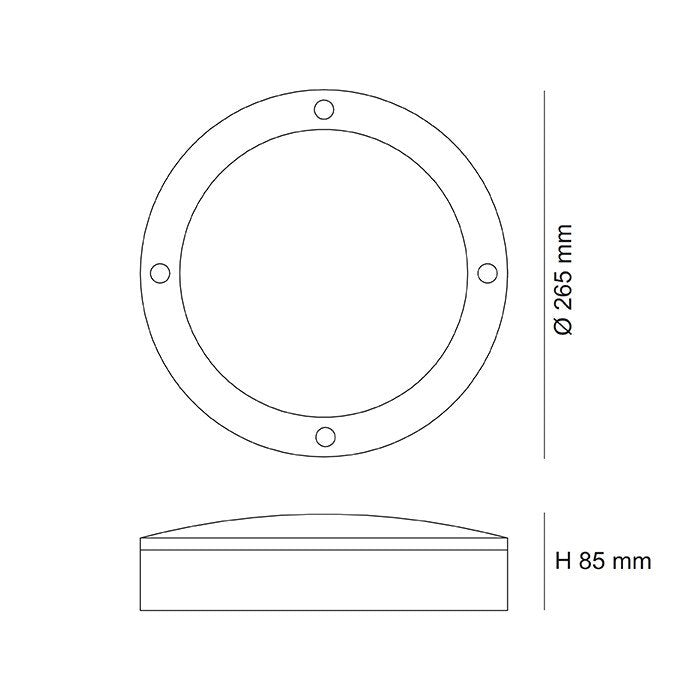 Buy Surface Mounted Downlights Australia COOPER LED Surface Mounted Downlight 16W Black Aluminium 3CCT - SE7081TC/BK