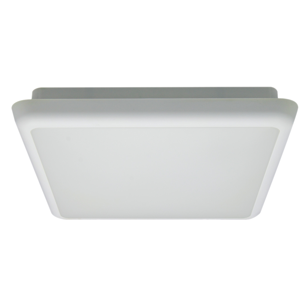 Cushion Square LED Oyster Light White Polycarbonate 3000K - SL3247/40WW
