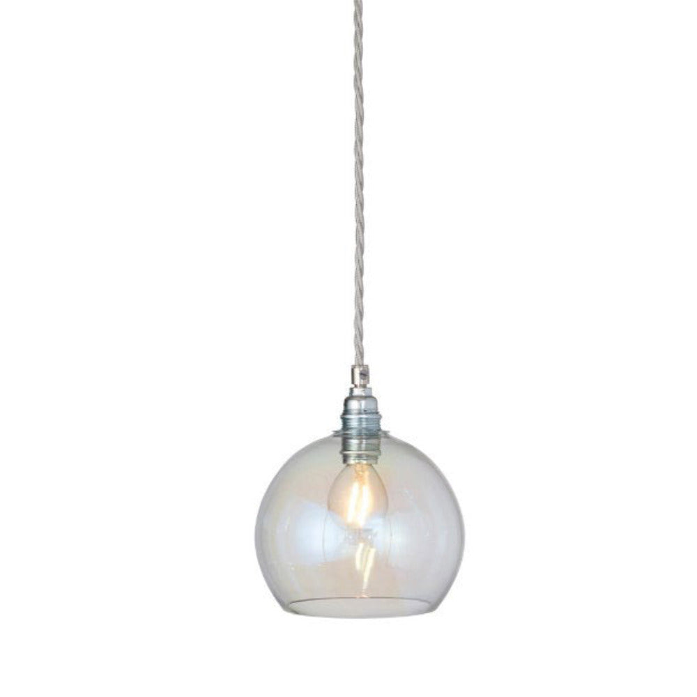 Buy Pendant Lights Australia Rowan Pendant Light W155mm Glass Matt Silver - LA1015