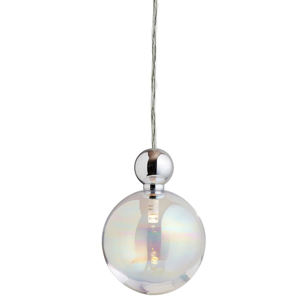 Uva Mini Pendant Light 12V Multi W100mm Shiny Silver - LA1019M