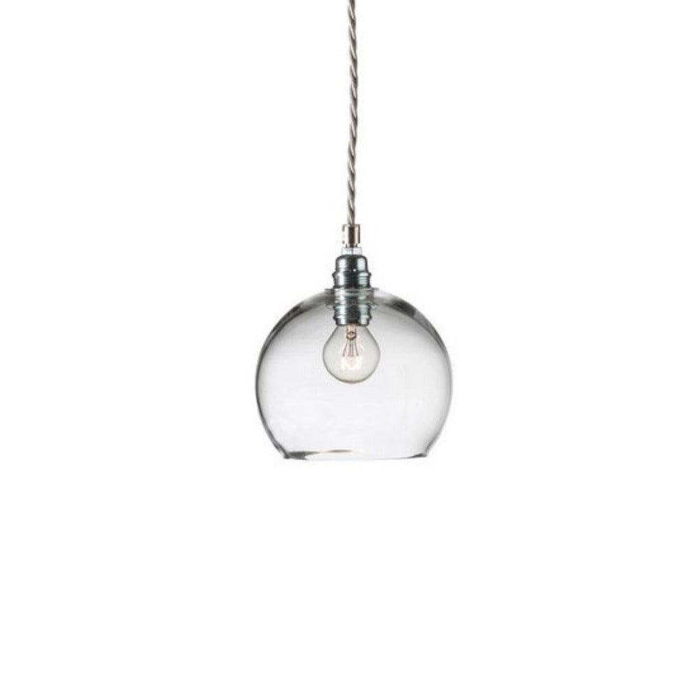 Buy Pendant Lights Australia Rowan Pendant Light W155mm Glass Matt Silver - LA1015