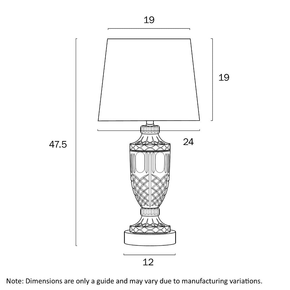 Buy Table Lamps Australia DEBDEN Table Lamp Light Chrome Iron / Clear Glass - DEBDEN TL-CHIV