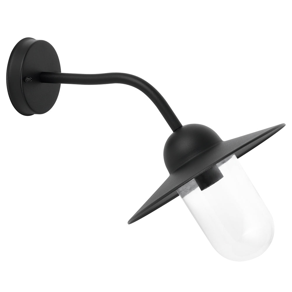 Buy Exterior Wall Lights Australia Deksel Exterior Wall Light Black Aluminium - DEKSEL04