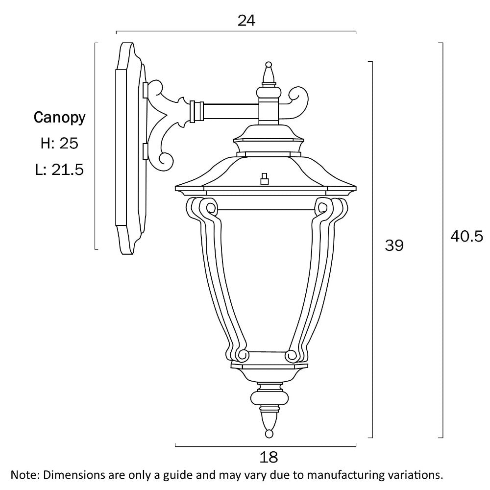 Buy Outdoor Wall Lanterns Australia Delfino 1 Light Wall Light Black Aluminium - DELFINO EX-BK