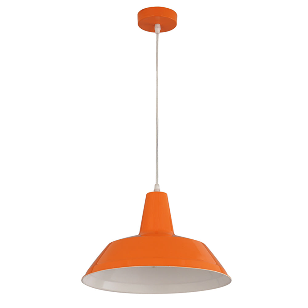 Buy Pendant Lights Australia Divo Angled Dome Shape 1 Light Pendant Orange - DIVO10