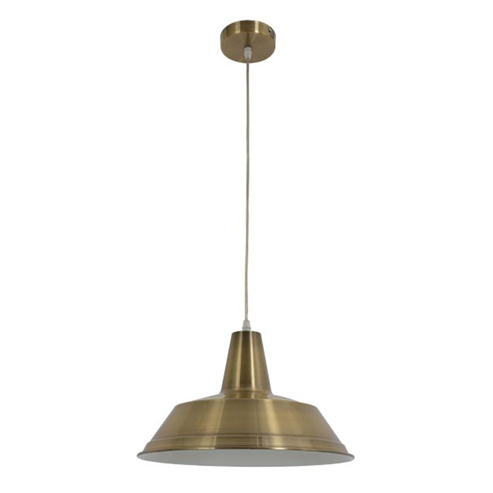 Buy Pendant Lights Australia Divo Angled Dome Shape 1 Light Pendant Antique Brass - DIVO1