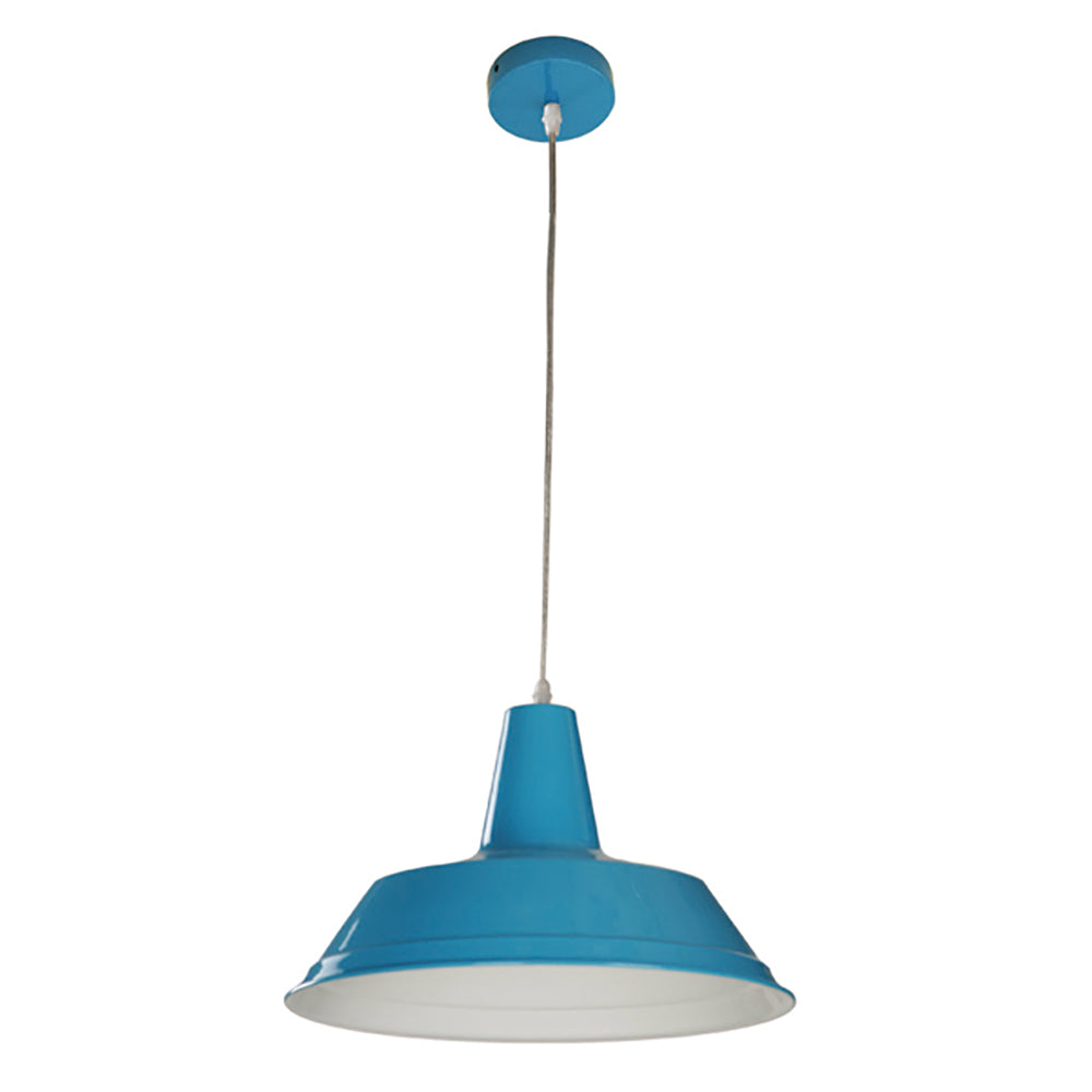 Buy Pendant Lights Australia Divo Angled Dome Shape 1 Light Pendant Blue - DIVO6