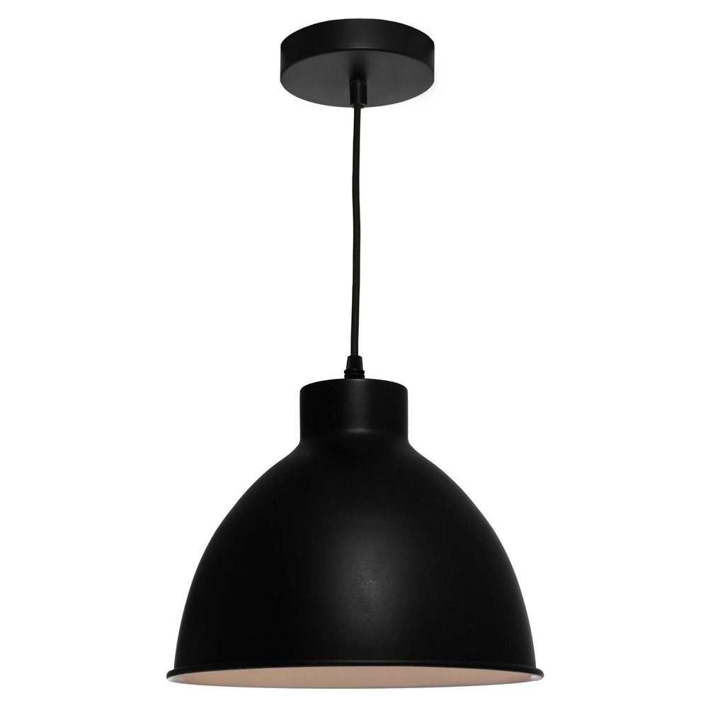 Buy Pendant lights australia - Dome 1 Light Pendant Light Black - DOME1PBLK