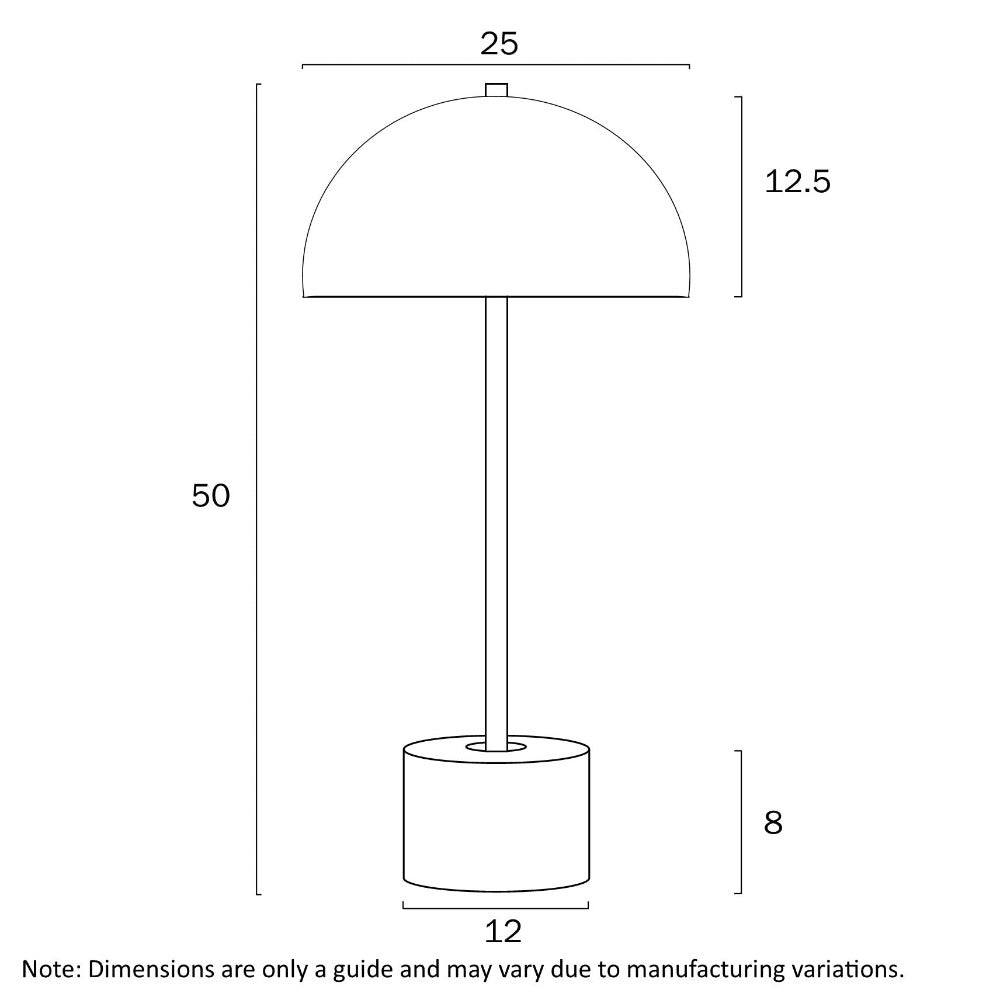 Buy Table Lamps Australia Domez Table Lamp Bronze Iron Black Marble - DOMEZ TL-BKMBZ